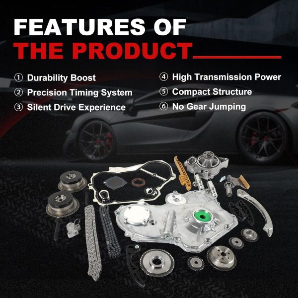 Autodevil Timing Chain Kit for Equinox 2.4L-5