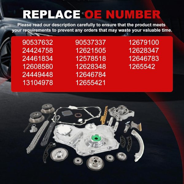 Autodevil Timing Chain Kit for Equinox 2.4L-1