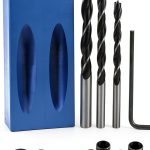 Pocket Hole Jig 14pcs VELNUT Aluminum 15° Inclined Drill 6/8/10mm-0