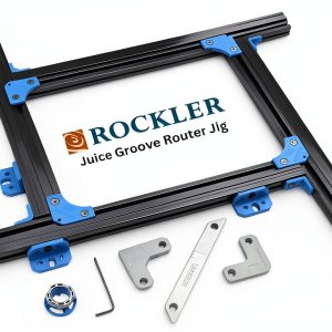 Rockler Juice Groove Router Jig for 18x18 Cutting Boards Corner Guides-0