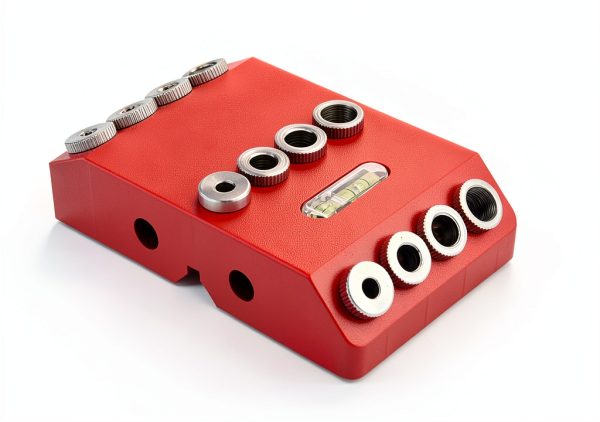 Boxmime Angle Drill Guide Jig - Alloy with 4 Chrome-Plated Bits-2