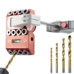 Boxmime Angle Drill Guide Jig - Alloy with 4 Chrome-Plated Bits-0