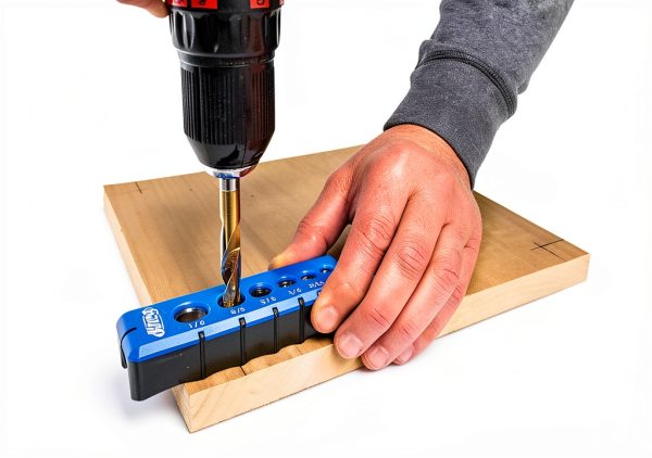Kreg Portable Drilling Guide - 6 Hardened Drill Guides for Carpentry - Craftsman Tool Accessory-7
