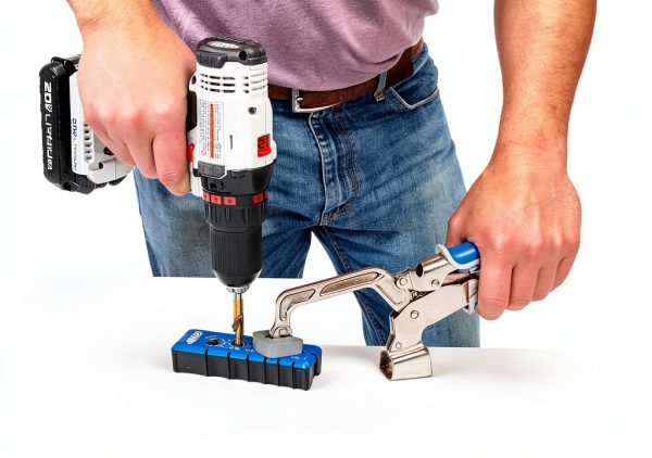 Kreg Portable Drilling Guide - 6 Hardened Drill Guides for Carpentry - Craftsman Tool Accessory-8