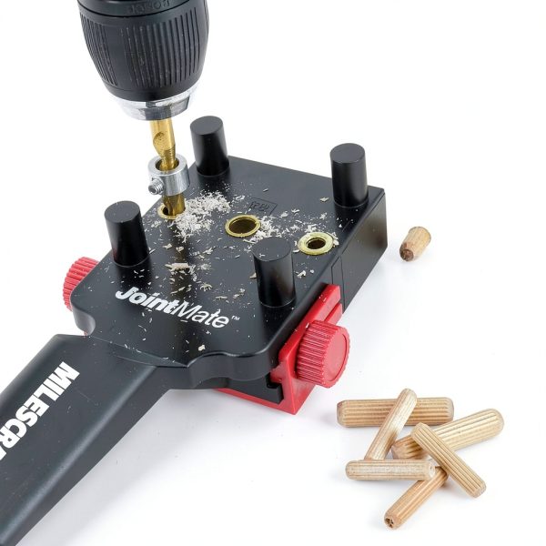 Milescraft 1333 DowelJig Kit - Self-Centering Handheld Dowel Jig with-3