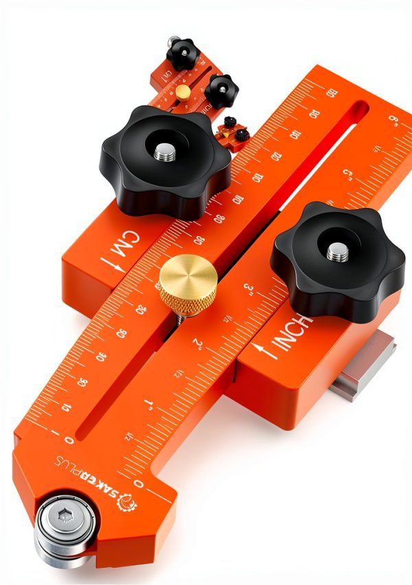 Thin Rip Jig Table Saw Guide by SakerPlus Aluminum 2-8.5in Adjustable-0