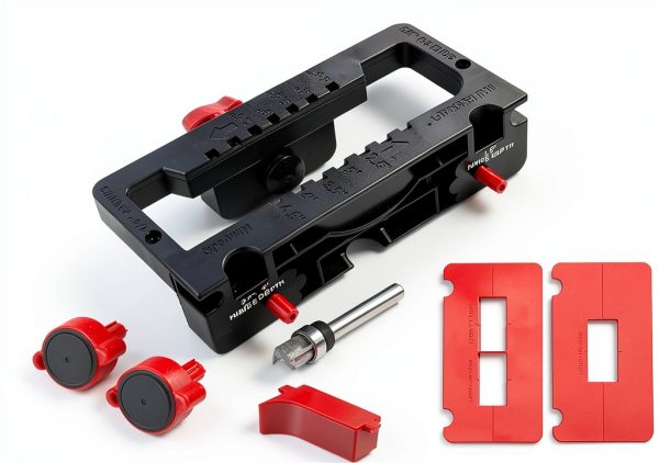 Milescraft 1226 Hinge Jig – Self‑Clamping Door Mortiser with Templates-0