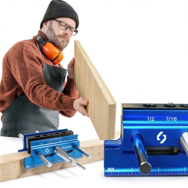 Self Centering Dowel Jig Eleon DJ-Blue2 Extra Large Aluminum (Blue)-5