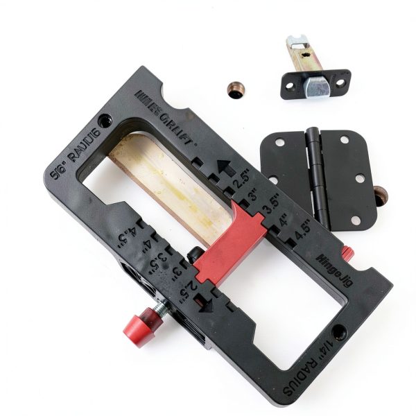 Milescraft 1226 Hinge Jig – Self‑Clamping Door Mortiser with Templates-5