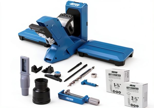 Kreg Tool KPHJ720PRO Pocket-Hole Jig 720PRO - Easy Clamping & Adjusting - Includes Durable Kreg Pocket-Hole Screws - For Materials 1/2" to 1 1/2" Thick-0