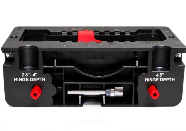 Milescraft 1226 Hinge Jig – Self‑Clamping Door Mortiser with Templates-2