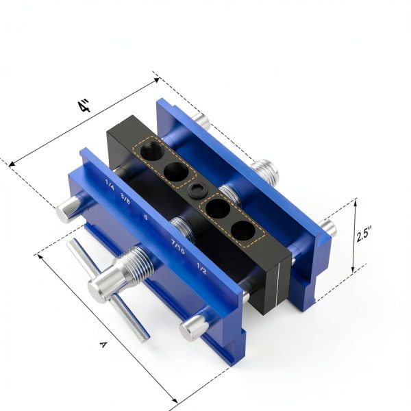 Self Centering Dowel Jig Beaiguna – Width 0.4‑2in, 6‑Piece Bushings-2