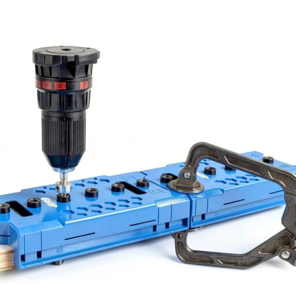 Kreg KMA3225 Shelf-Pin Jig 1/4" (6 mm) - Shelf Pin Drilling Jig - Create Perfect Holes for Wobble-Free Shelves - Drill Guide for Straight Holes-6