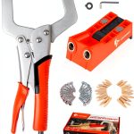 Pocket Hole Jig TBVHOMM with 11" Clamp, Square Driver & Hex Wrench-0