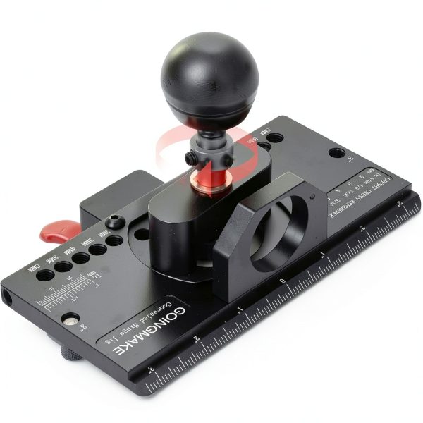 Metal Concealed Hinge Jig with Quick Clamp and Dust Vacuum Adapter Concealed Door Hinge Jig 35mm Cabinet Hinge Jig Hinge Hole Drilling Jig for Woodworking Door Cabinet Hinges Mounting Tool-7