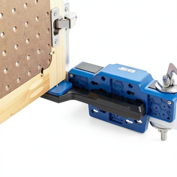Kreg KHI-CDIJ Cabinet Door Mounting Jig - for Frameless or Face-Frame Cabinet Doors - Easily Adjustable - for Attaching Hinges - Holiday Home Improvement Gifts for Him-8