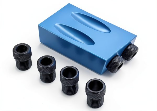 Pocket Hole Jig 14Pcs Kit ZLMONDEE 15° Inclined with 6/8/10mm Adapters-5