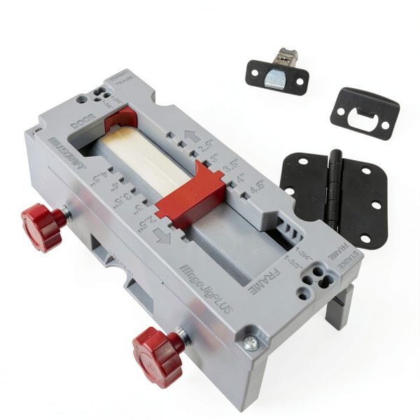 Milescraft 1229 Hinge Jig PLUS Clamping Door Hinge Mortiser Kit Gray-4