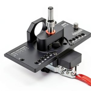Metal Concealed Hinge Jig with Quick Clamp and Dust Vacuum Adapter Concealed Door Hinge Jig 35mm Cabinet Hinge Jig Hinge Hole Drilling Jig for Woodworking Door Cabinet Hinges Mounting Tool-0