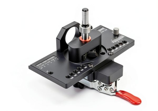 Metal Concealed Hinge Jig with Quick Clamp and Dust Vacuum Adapter Concealed Door Hinge Jig 35mm Cabinet Hinge Jig Hinge Hole Drilling Jig for Woodworking Door Cabinet Hinges Mounting Tool-0