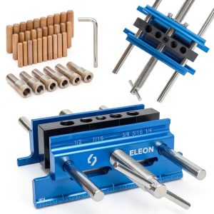Self Centering Dowel Jig Eleon DJ-Blue2 Extra Large Aluminum (Blue)-0