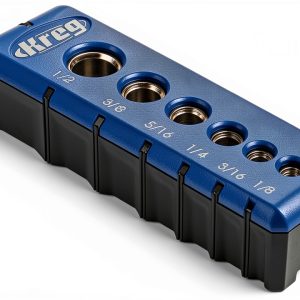 Kreg Portable Drilling Guide - 6 Hardened Drill Guides for Carpentry - Craftsman Tool Accessory-0