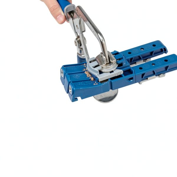 KREG Durable Pocket-Hole Jig 320 with Classic 2 Inch Face Clamp - Includes Wood Clamps for Woodworking & Tight Spaces - For Materials 1/2 Inch to 1 1/2 Inch Thick-5
