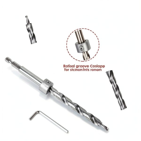 Pocket Hole Jig TBVHOMM with 11" Clamp, Square Driver & Hex Wrench-5