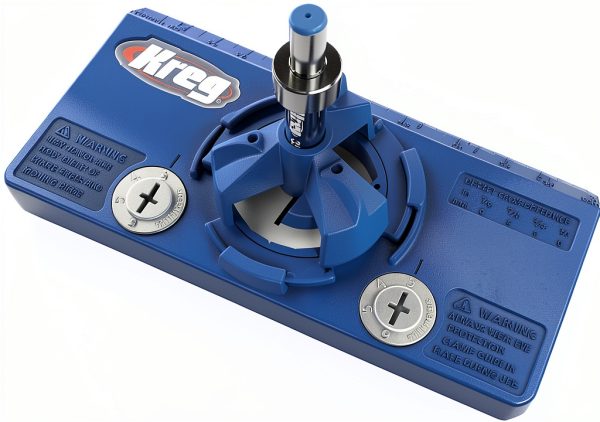 Kreg KHI-HINGE Concealed Hinge Jig – Precision Cabinet Door Hinge Tool – Drill Guide for Concealed (Euro) Cabinet Hinge Installation – Adjustable Boring Jig – 35mm cup-style concealed hinges-0