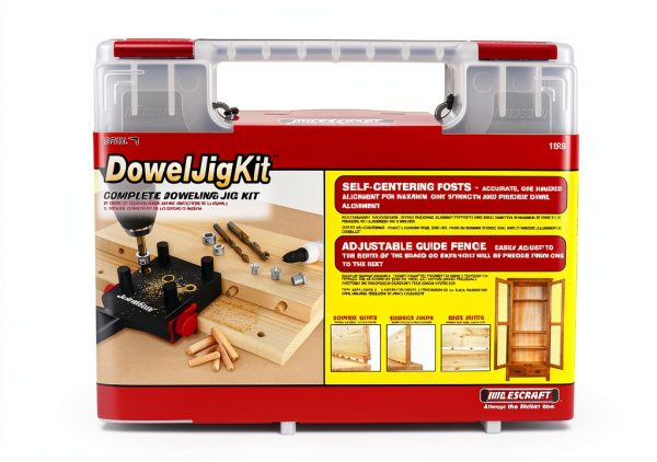 Milescraft 1333 DowelJig Kit - Self-Centering Handheld Dowel Jig with-1