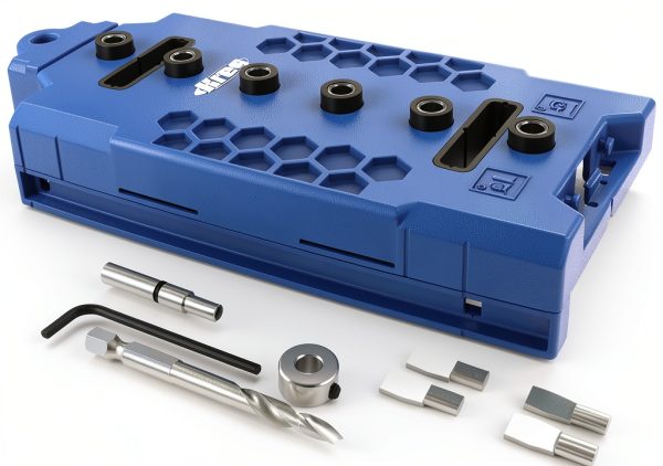 Kreg KMA3225 Shelf-Pin Jig 1/4" (6 mm) - Shelf Pin Drilling Jig - Create Perfect Holes for Wobble-Free Shelves - Drill Guide for Straight Holes-0
