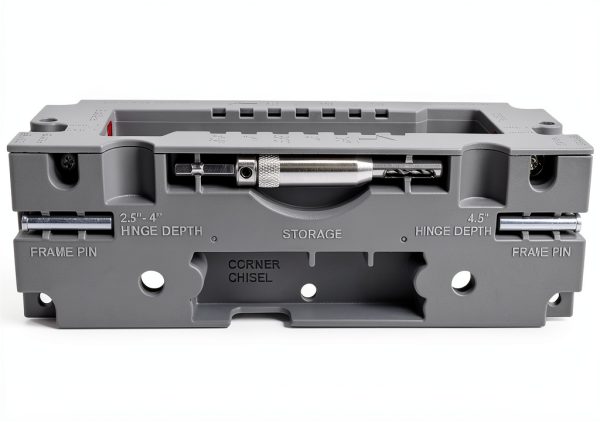 Milescraft 1229 Hinge Jig PLUS Clamping Door Hinge Mortiser Kit Gray-5