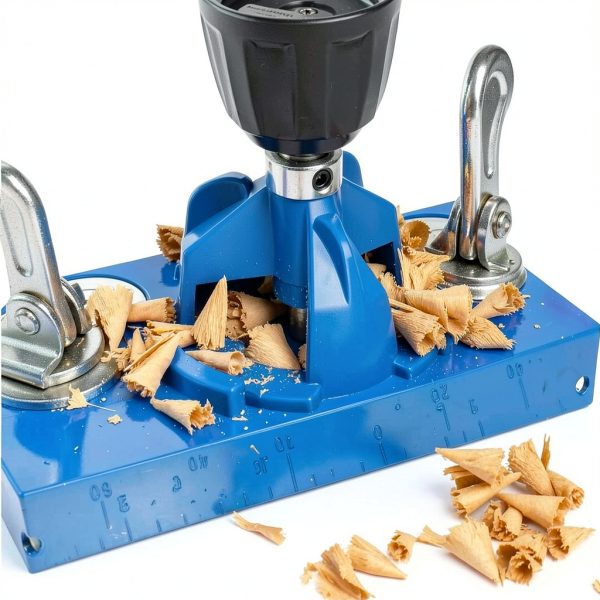 Kreg KHI-HINGE Concealed Hinge Jig – Precision Cabinet Door Hinge Tool – Drill Guide for Concealed (Euro) Cabinet Hinge Installation – Adjustable Boring Jig – 35mm cup-style concealed hinges-4